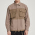 Boysnextdoor Patchwork Shirt Jacket Grey